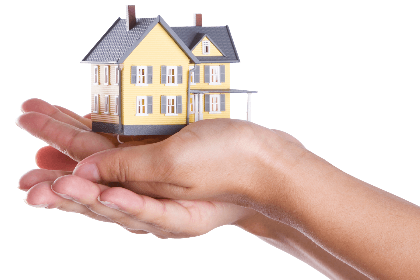 hands holding house hands holding house
